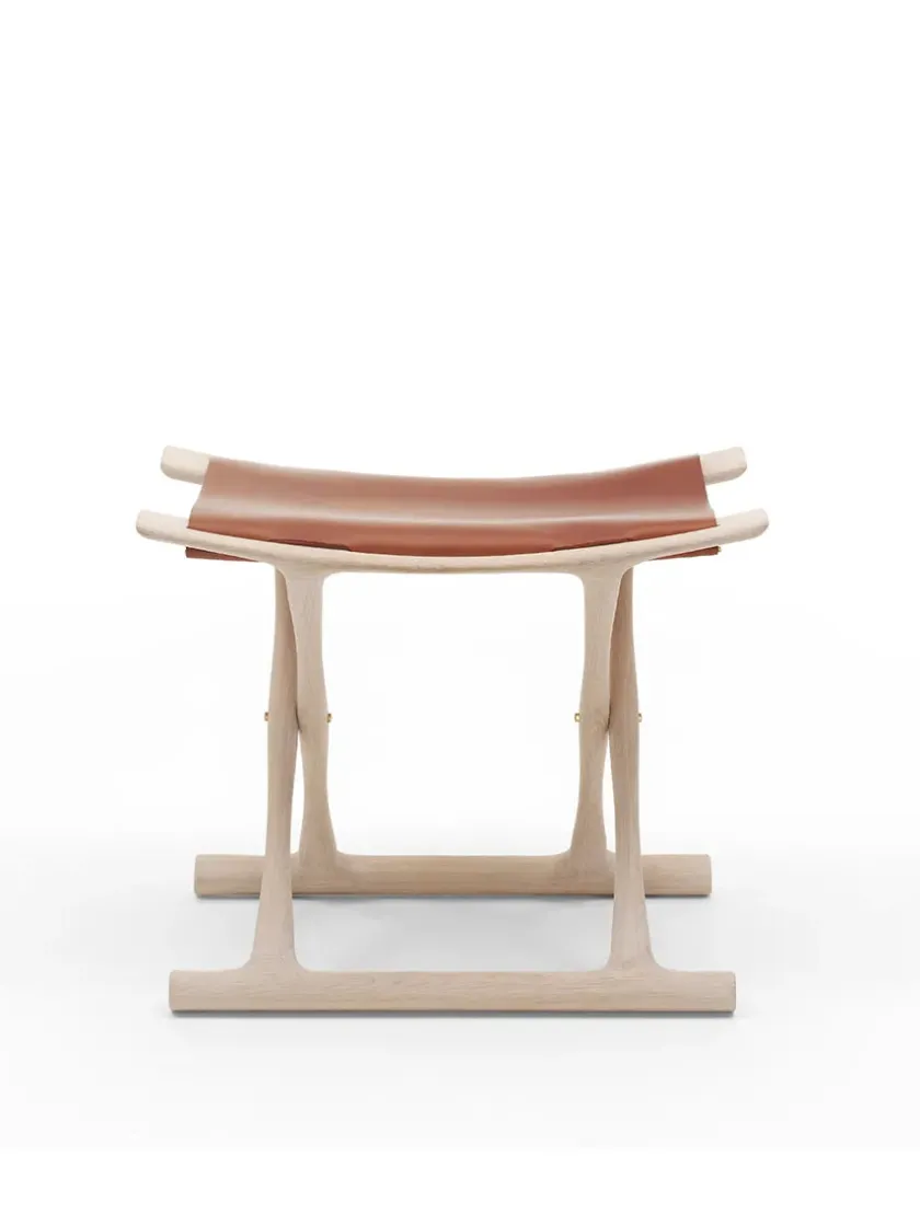 Carl Hansen & Søn OW2000 Egypter stol af Ole Wanscher> Skamler