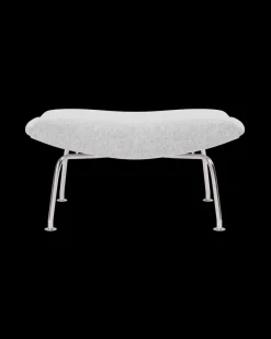 Fredericia Furniture OX Skammel - Grå Hallingdal 116 af Hans J. Wegner> Skamler