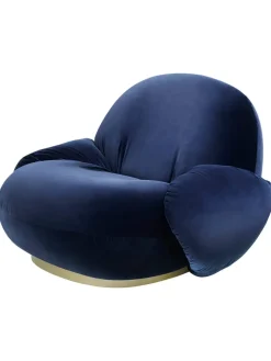 GUBI Pacha Lounge Chair w. armrest, fra> Lænestole