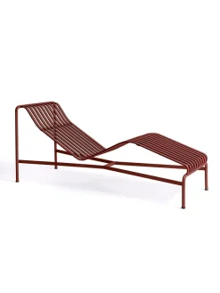 HAY Palissade Chaise Longue, iron red fra> Solvogne/Liggestole