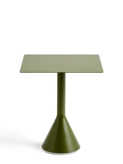 HAY Palissade Cone Table, 65x65/olive fra> Haveborde