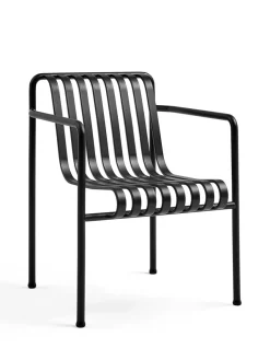 HAY Palissade Dining Armchair, antracit fra> Havestole