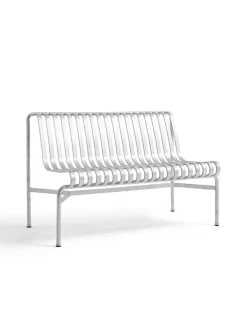HAY Palissade Dining Bench uden armlæn, hot galvanised fra> Havebænke