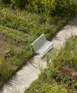 HAY Palissade Dining Bench uden armlæn, sky grey fra> Havebænke