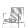 HAY Palissade Lounge Chair High, sky grey fra> Udendørs Loungemøbler|Havestole