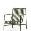 HAY Palissade Lounge Chair High, olive fra> Udendørs Loungemøbler|Havestole