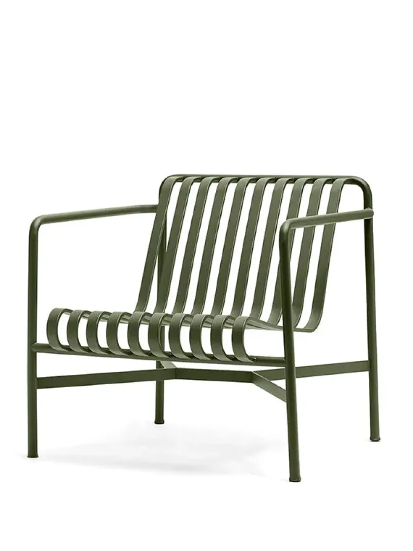 HAY Palissade Lounge Chair Low, Deep Blue fra> Udendørs Loungemøbler|Havestole
