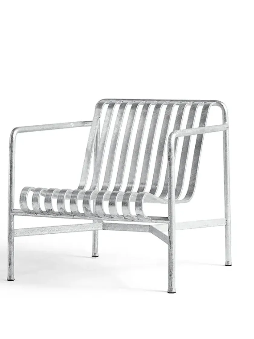 HAY Palissade Lounge Chair Low, Deep Blue fra> Udendørs Loungemøbler|Havestole