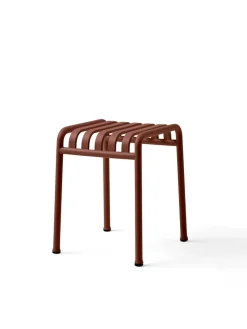 HAY Palissade Stool, iron red fra> Udendørs Loungemøbler|Havestole