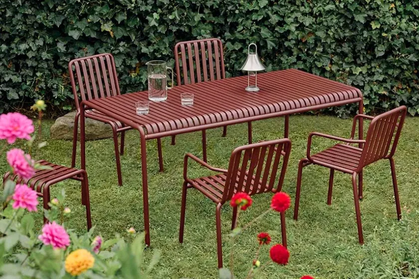 HAY Palissade Table 170x90, Deep Blue fra> Haveborde
