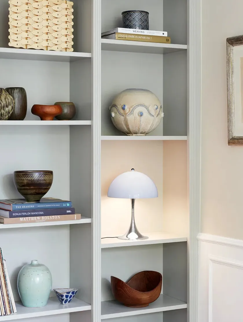 Louis Poulsen Panthella 250 bordlampe, grå opal fra> Spots