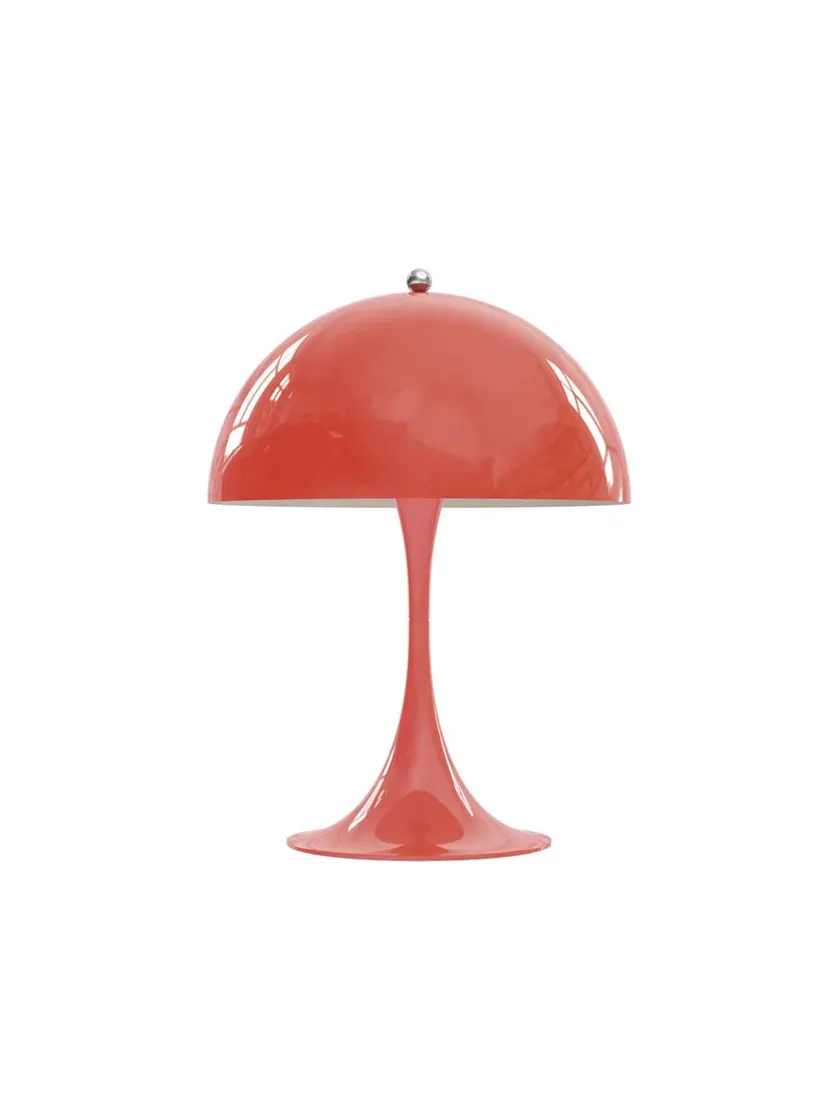 Louis Poulsen Panthella 250 bordlampe, koral af Verner Panton> Spots
