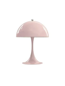 Louis Poulsen Panthella 250 bordlampe, pale rose af Verner Panton> Spots