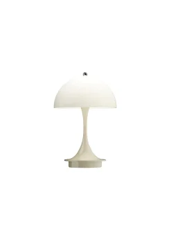 Louis Poulsen Panthella 160 Portable V3, chrome beige af Verner Panton><noscript><img width=