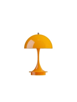 Louis Poulsen Panthella 160 Portable V3, chrome beige af Verner Panton><noscript><img width=