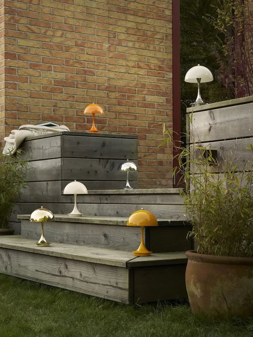 Louis Poulsen Panthella 160 Portable V3, opaque orange af Verner Panton> Portable Lamper|Spots