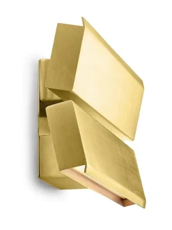 Anour Papilio Double Væglampe, brushed brass fra> Væglamper|Spots