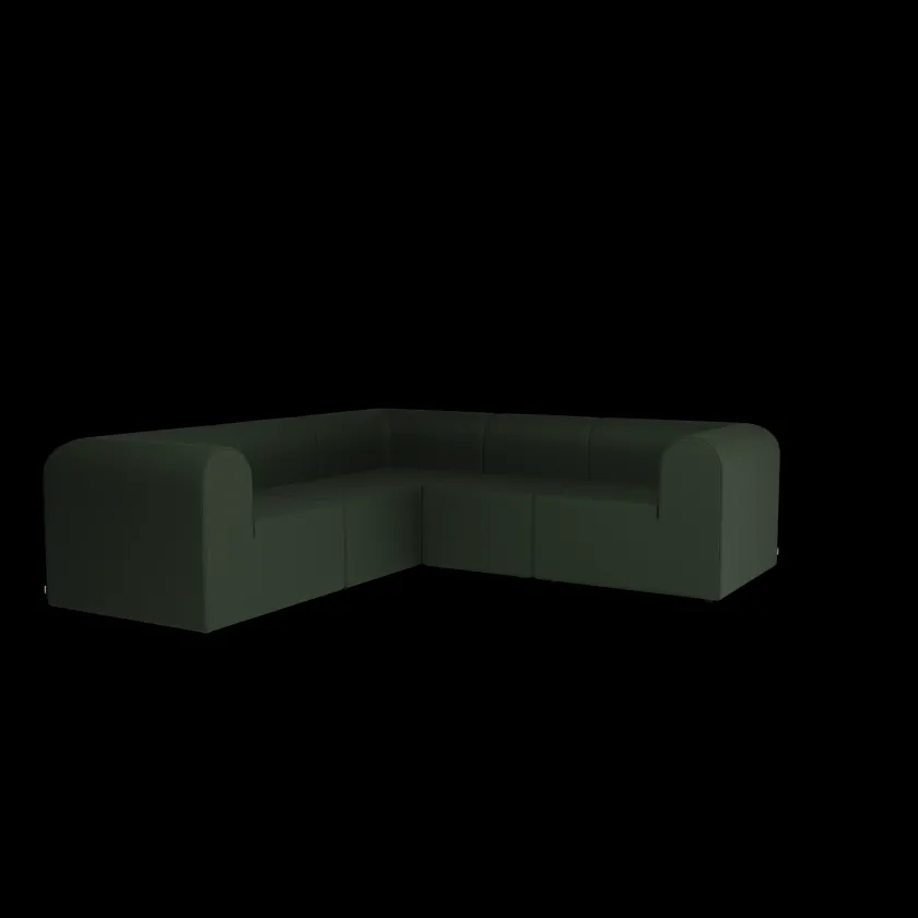 Montana Paradigm 3-personers sofa med pouf venstre fra> Puffer|Sofaer