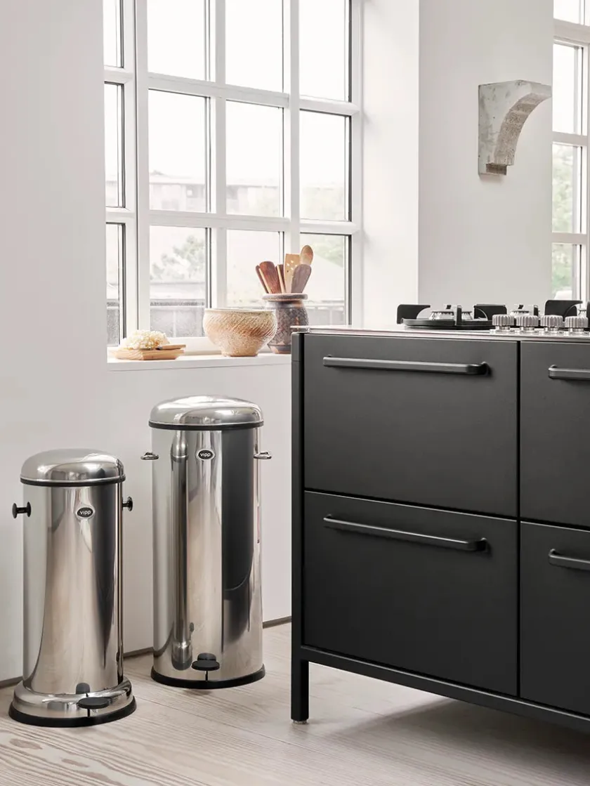 Vipp Pedalspand 17 - 30 L, Stainless Steel fra> Pedalspande