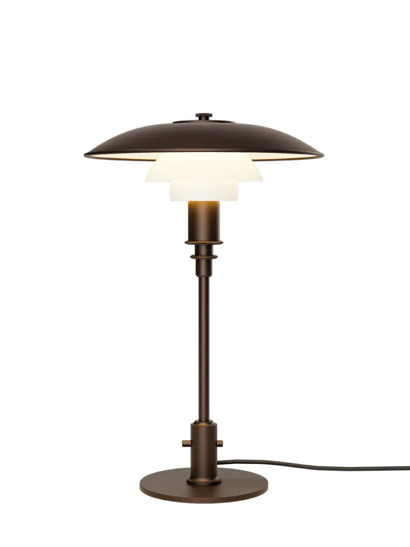 Louis Poulsen PH 3/2 Bordlampe, Aged Brass fra> Spots