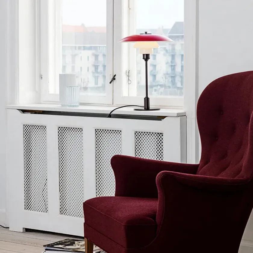 Louis Poulsen PH 3½-2½ Bordlampe, grøn af Poul Henningsen> Spots