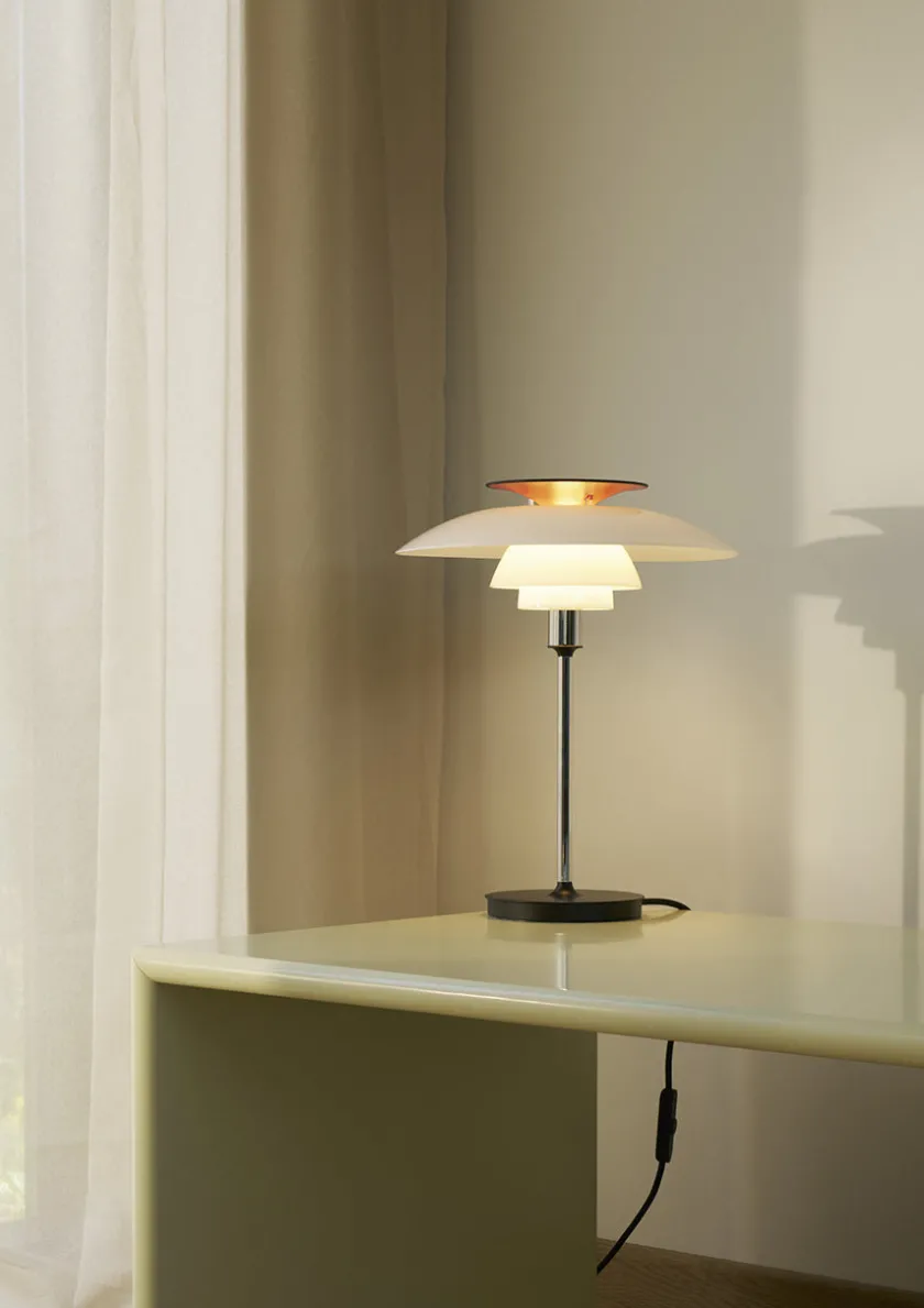 Louis Poulsen PH 80 Bordlampe, krom fra> Spots
