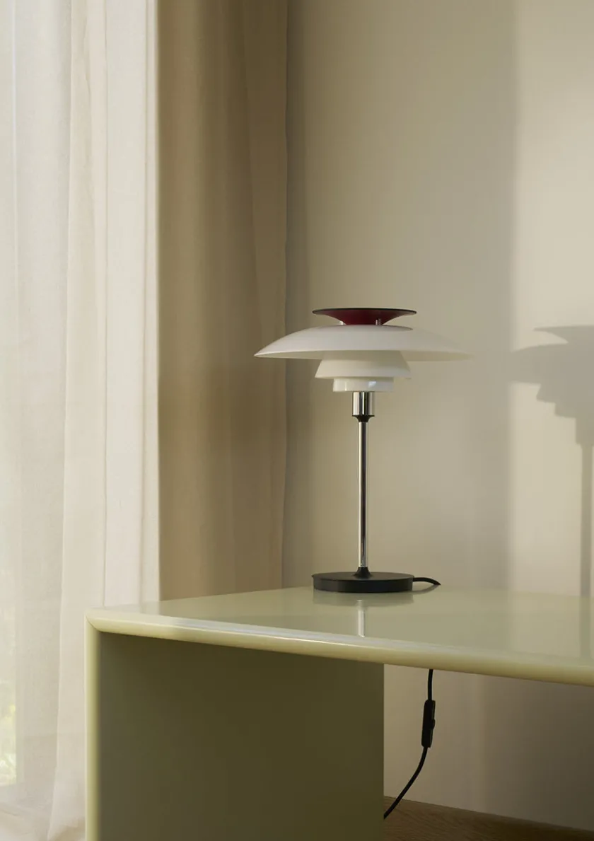 Louis Poulsen PH 80 Bordlampe, krom fra> Spots