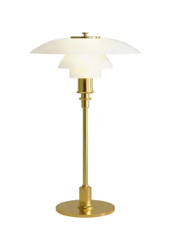 Louis Poulsen PH 3/2 Bordlampe, messing metalliseret fra> Skrivebordslamper|Spots