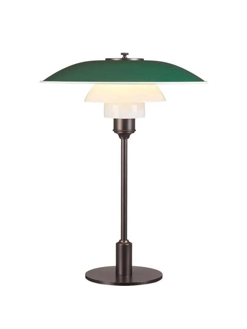 Louis Poulsen PH 3½-2½ Bordlampe, rød af Poul Henningsen> Spots