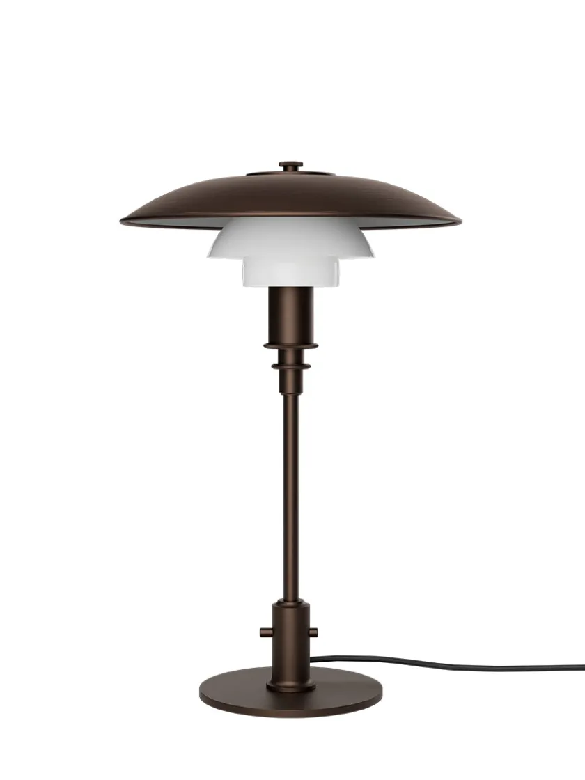 Louis Poulsen PH 3/2 Bordlampe, sort metalliseret fra> Skrivebordslamper|Spots