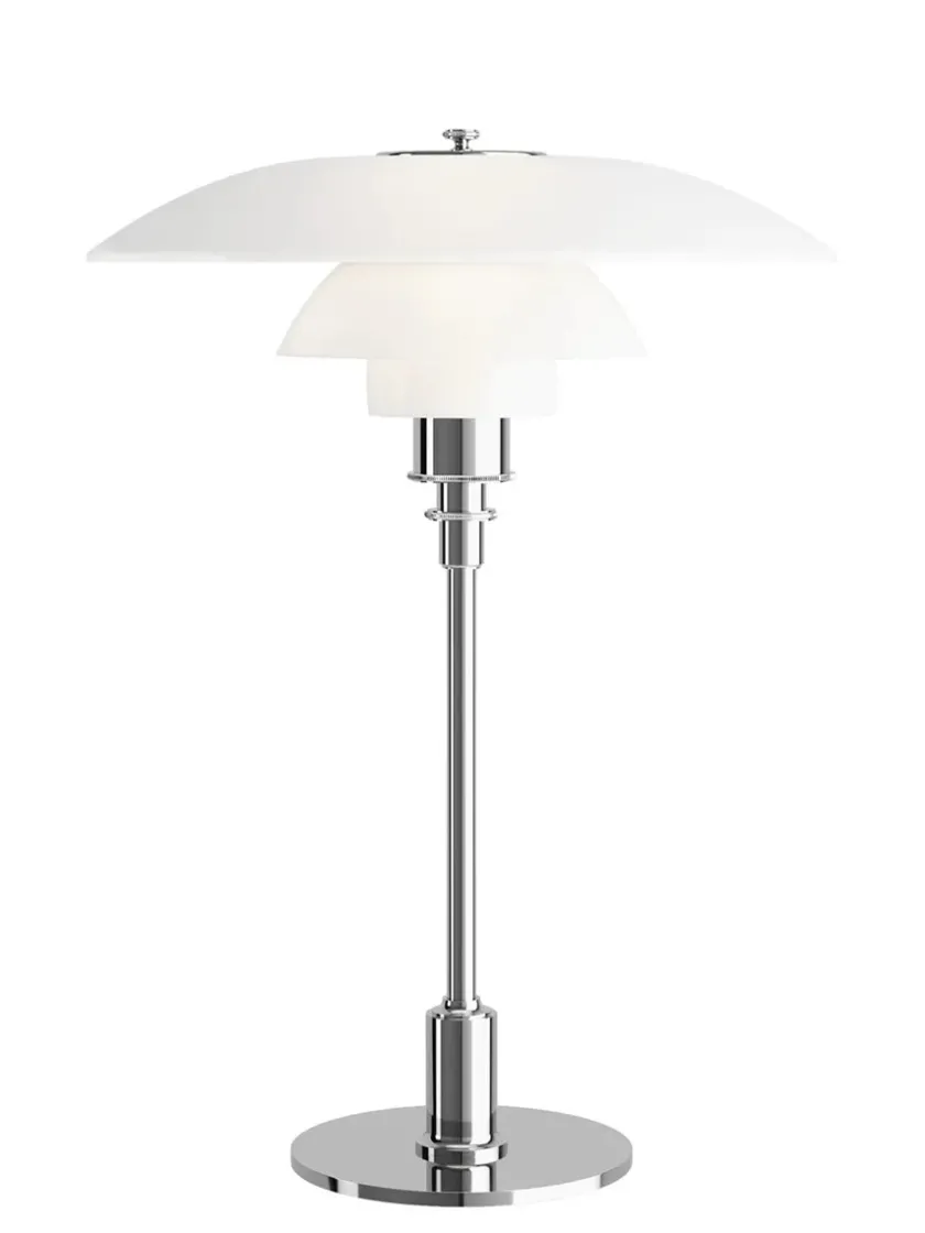 Louis Poulsen PH 3½-2½ Glas Bordlampe, højglansforkromet fra> Spots