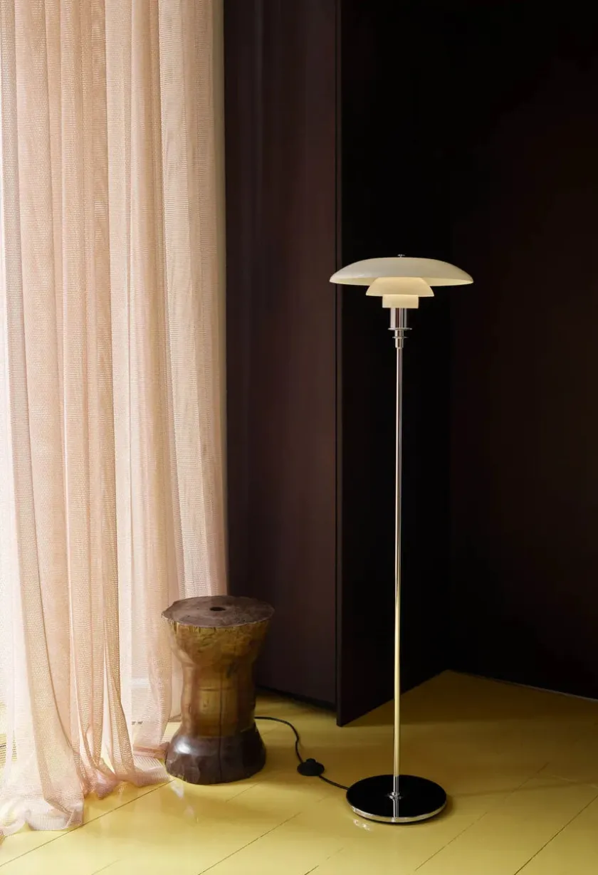 Louis Poulsen PH 3½-2½ Gulvlampe, messing metalliseret fra> Gulvlamper|Spots