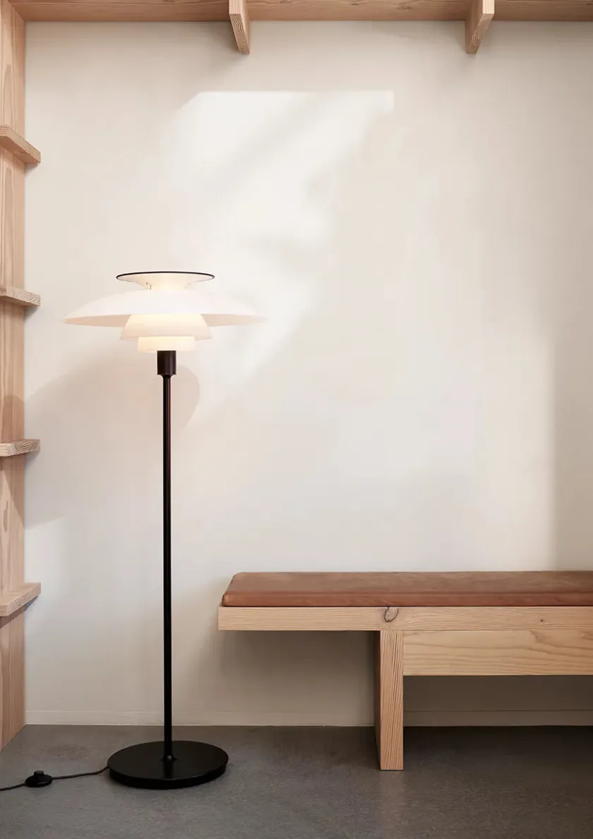 Louis Poulsen PH 80 gulvlampe, sort fra> Gulvlamper|Spots