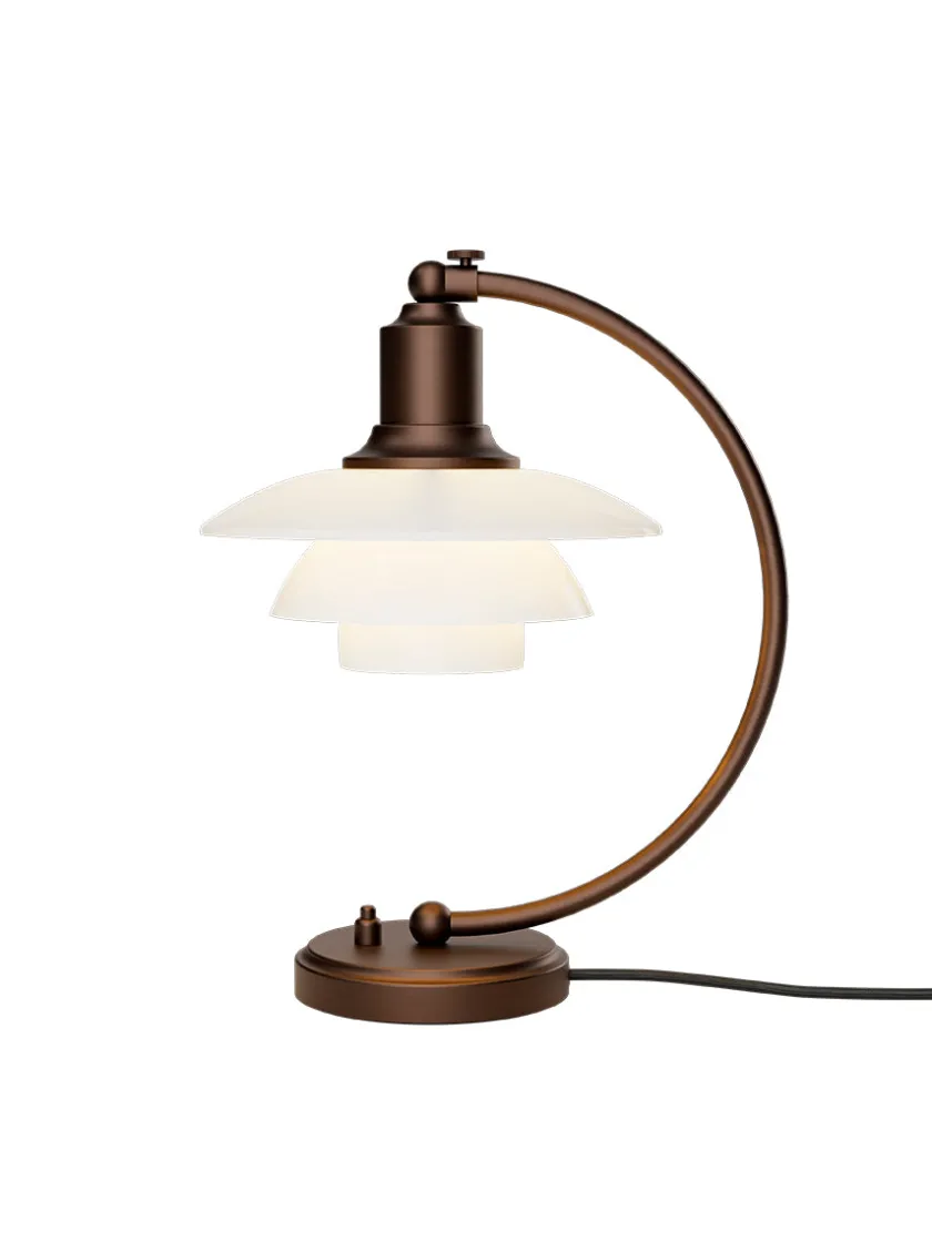 Louis Poulsen PH 2/2 Luna Bordlampe, Aged Brass fra> Spots