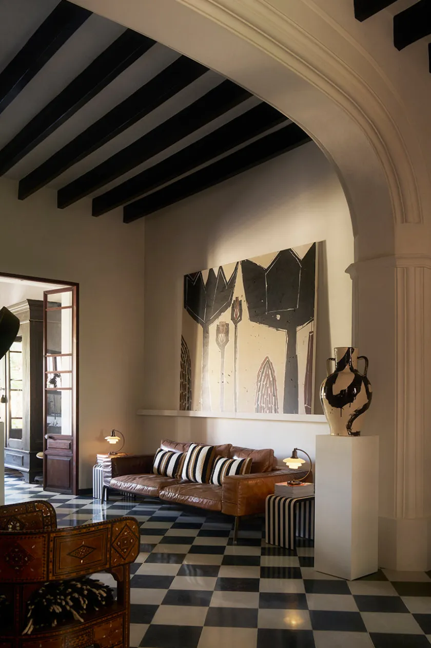 Louis Poulsen PH 2/2 Luna Bordlampe, Aged Brass fra> Spots