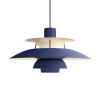 Louis Poulsen PH 5 Pendant, Monochrome Dusty Indigo af Poul Henningsen> Pendler|Spots