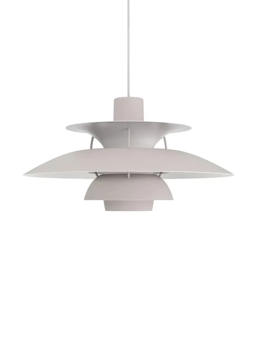 Louis Poulsen PH 5 Pendant, Monochrome Pale Pewter af Poul Henningsen> Spots|Pendler