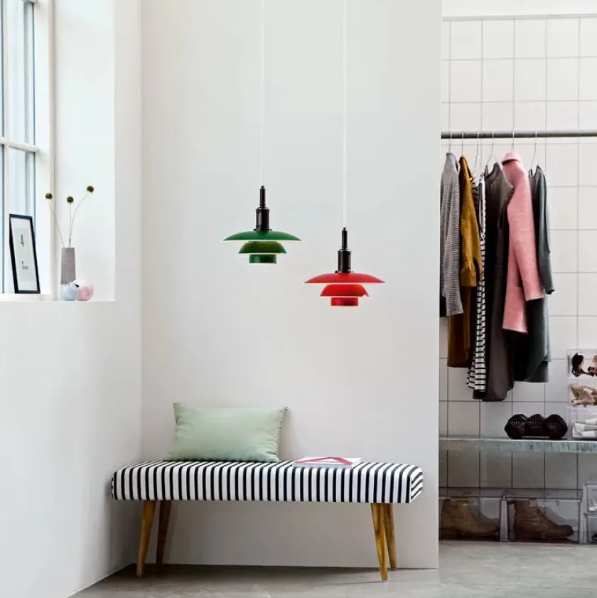 Louis Poulsen PH 3½-3 Pendel, gul af Poul Henningsen> Pendler|Spots