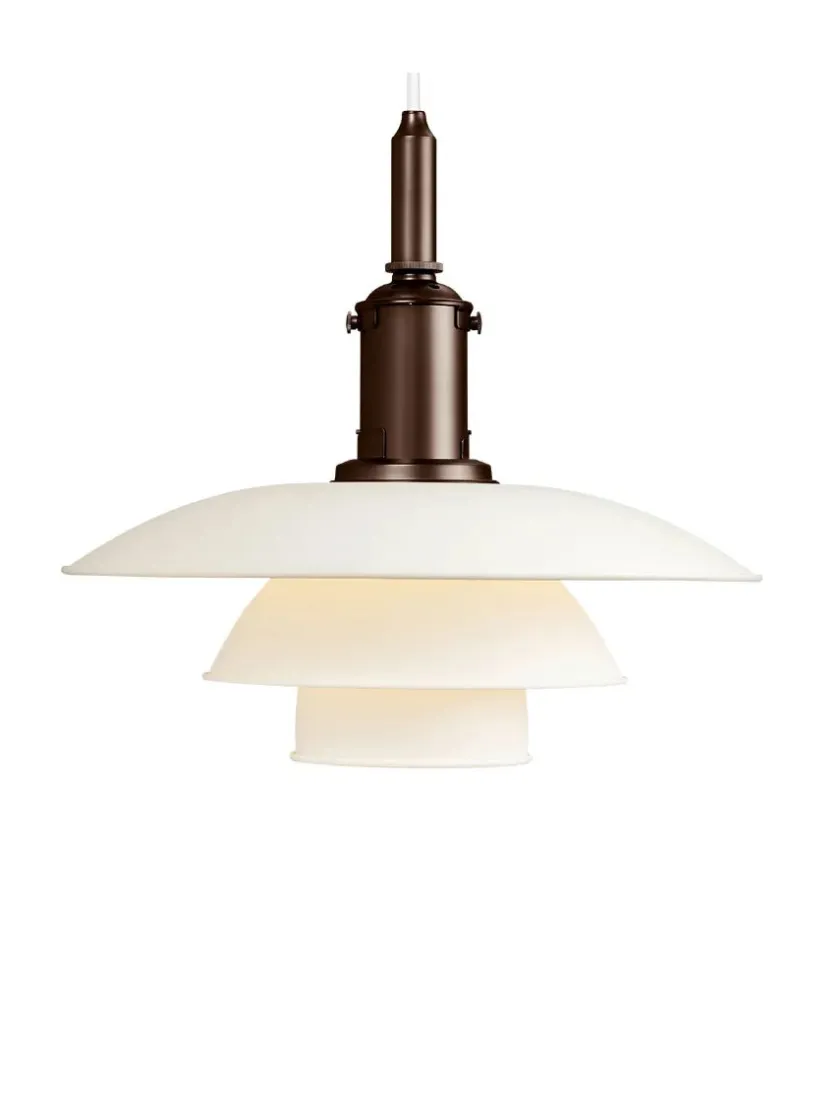 Louis Poulsen PH 3½-3 Pendel, hvid af Poul Henningsen> Pendler|Spots