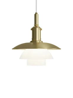 Louis Poulsen PH 3/3 pendel, messing/opalt glas, limited edition 2022 af Poul Henningsen> Pendler|Spots