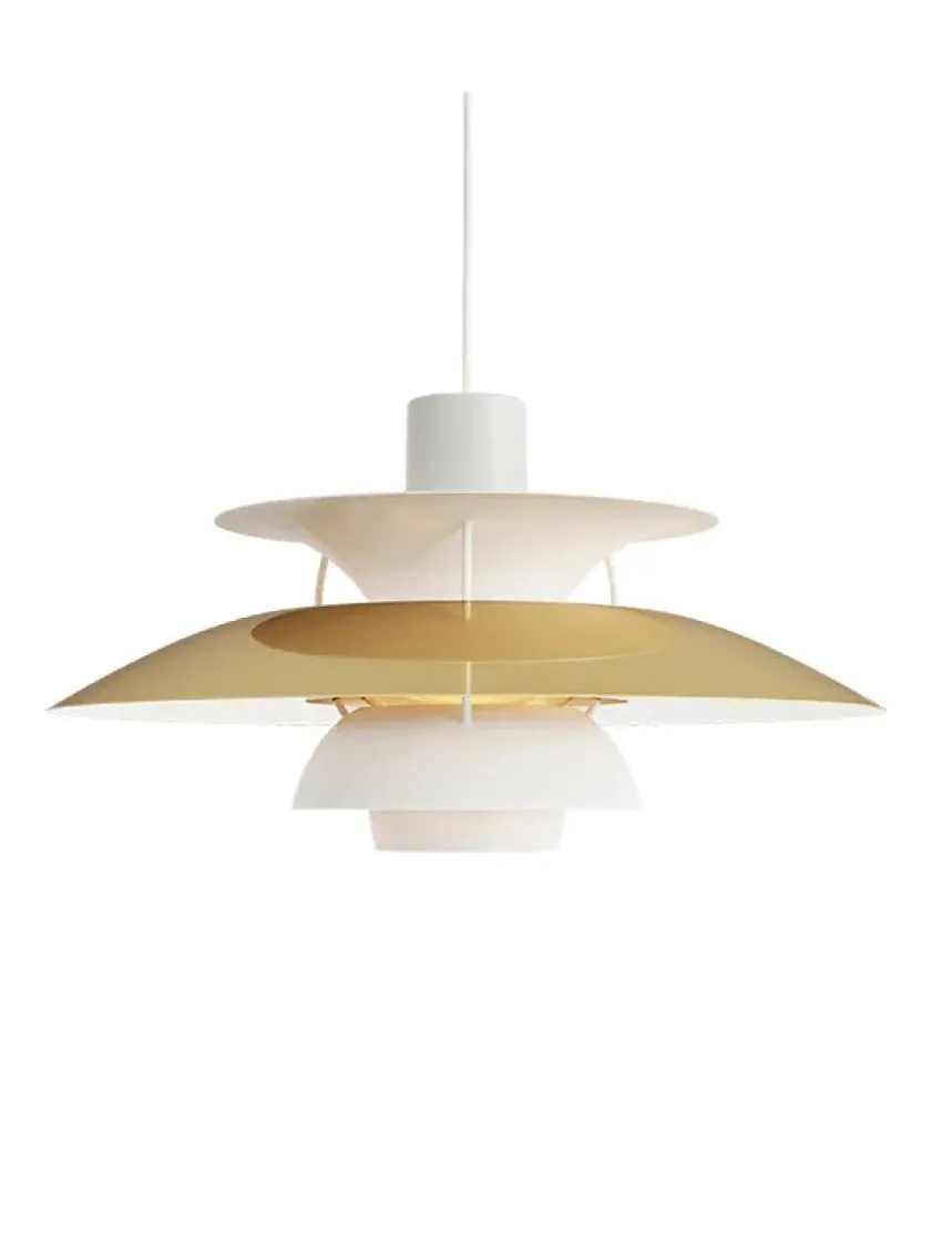 Louis Poulsen PH 5 pendel, monokrom af Poul Henningsen> Spots|Pendler