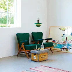 Louis Poulsen PH 3½-3 Pendel, rød af Poul Henningsen><noscript><img width=