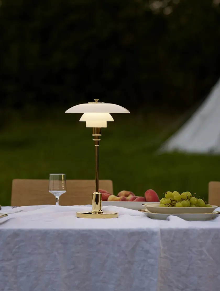 Louis Poulsen PH 2/1 Portable Bordlampe, krom fra> Portable Lamper|Skrivebordslamper