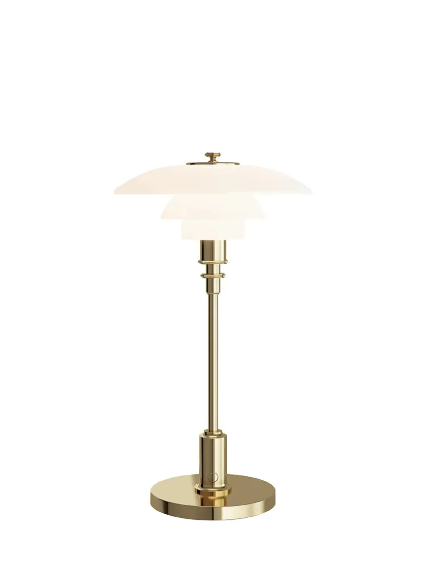 Louis Poulsen PH 2/1 Portable Bordlampe, krom fra> Portable Lamper|Skrivebordslamper