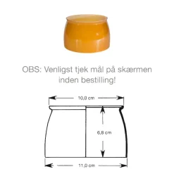 Louis Poulsen PH 3½-3 Underskærm i ravfarvet glas fra> Louis Poulsen Lampeskærme|Reservedele Til Lamper