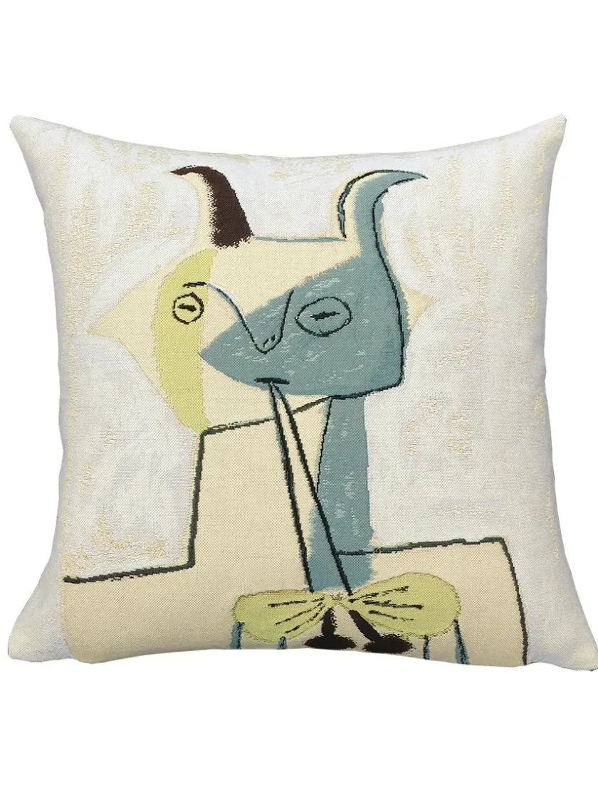 Poulin Design Picasso Faune Jaune et Bleu Jouant de la Diaule pude fra> Puder|Puder Og Plaider