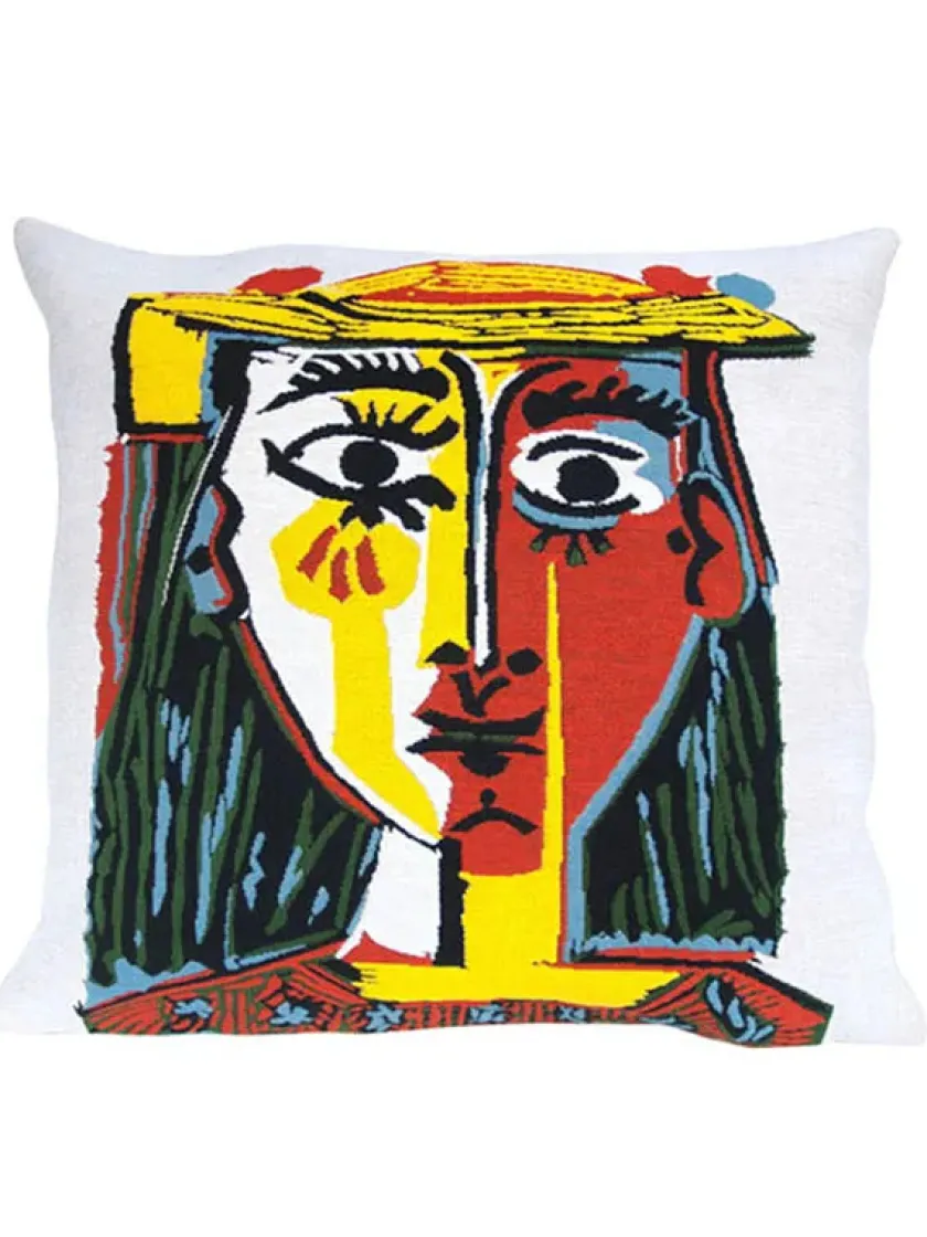 Poulin Design Picasso Portrait of a Woman with a Hat pude fra> Puder Og Plaider|Puder