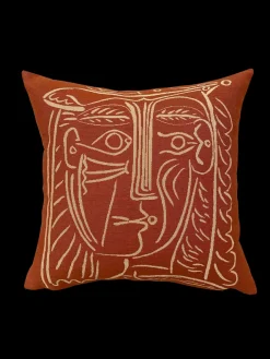 Poulin Design Picasso Woman’s Head With Hat pude fra> Puder Og Plaider|Puder