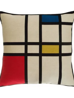 Poulin Design Piet Mondrain Composition II Pude fra> Puder Og Plaider|Puder