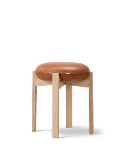 Fredericia Furniture Pioneer Stool, lacquered oak/max 95 fra> Skamler